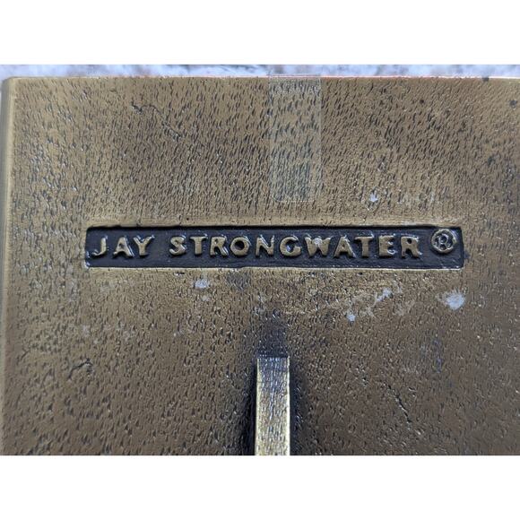 JAY STRONGWATER GOLD ENAMEL/ RHINESTONE METAL MINATURE PICTURE FRAME - Picture 4 of 5